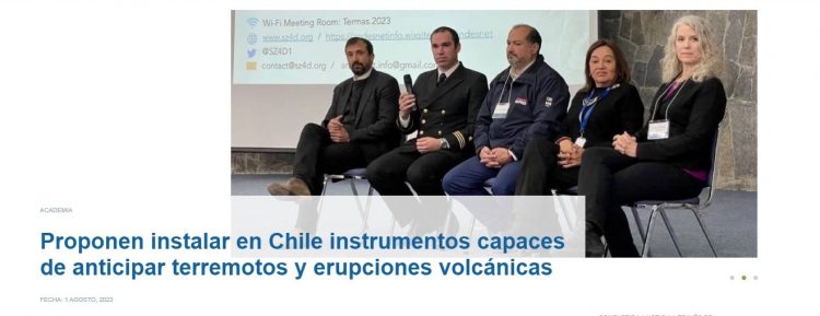UCN Noticias | Proponen instalar en Chile instrumentos capaces de anticipar terremotos y erupciones volcánicas