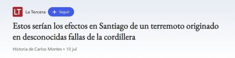 MSN | Estos serían los efectos en Santiago de un terremoto originado en desconocidas fallas de la cordillera
