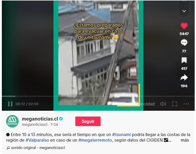 Meganoticias (TikTok) | ¿Estamos preparados para evacuar en caso de un tsunami?