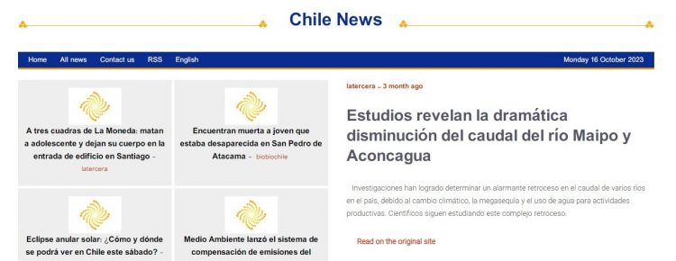 Shafaqna | Estudios revelan la dramática disminución del caudal del río Maipo y Aconcagua