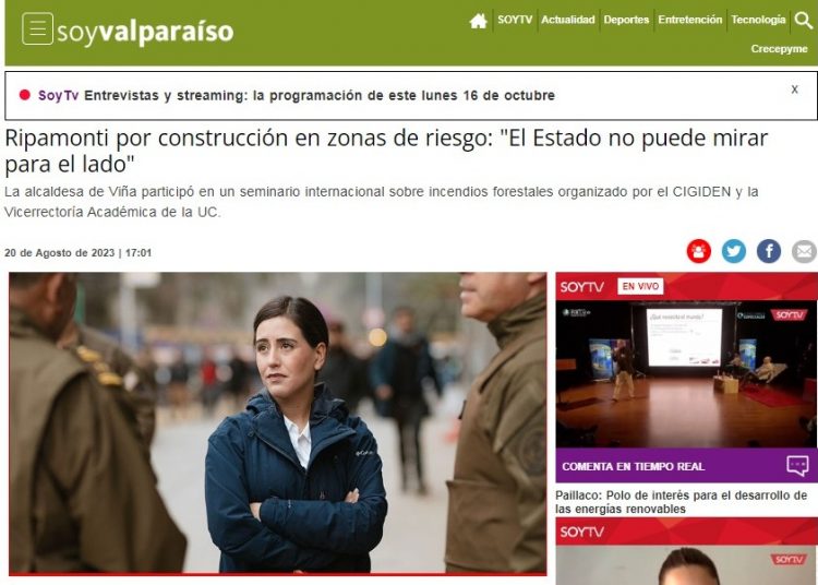 Soy Valparaíso | Ripamonti por construcción en zonas de riesgo: «El Estado no puede mirar para el lado»