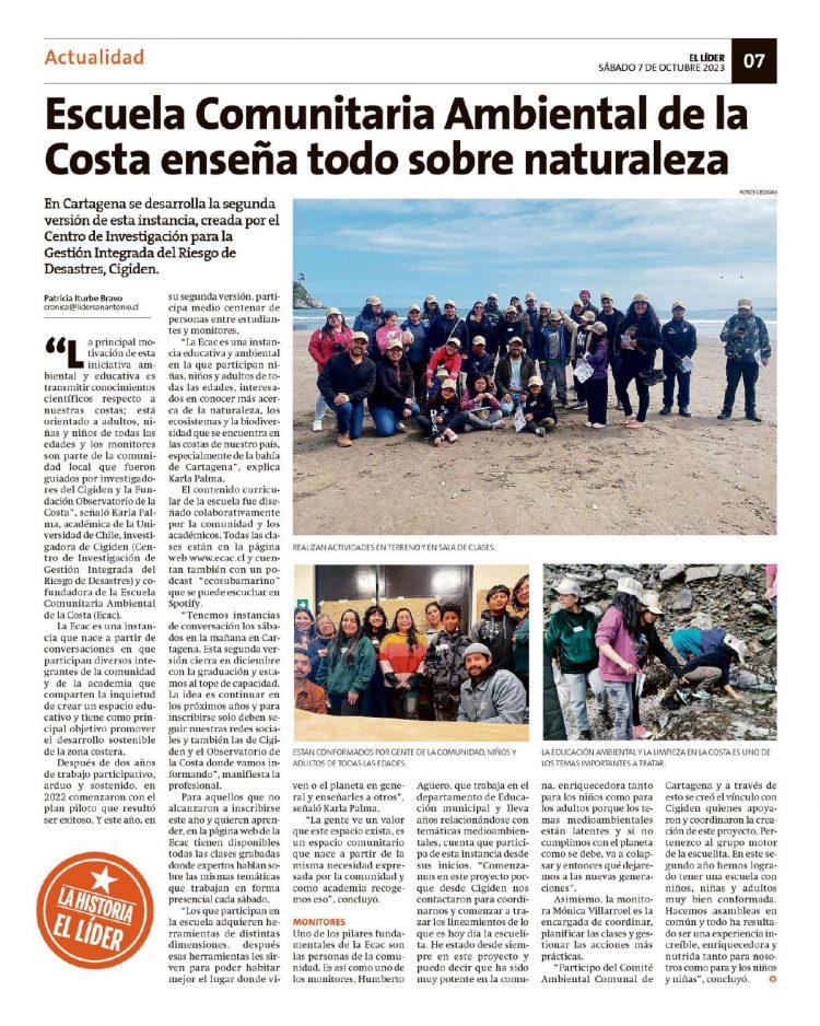 El Líder de San Antonio | Escuela Comunitaria Ambiental de la Costa enseña todo sobre naturaleza