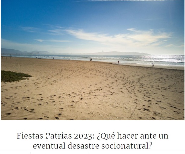La Voz en Línea | Fiestas Patrias 2023: ¿Qué hacer ante un eventual desastre socionatural?