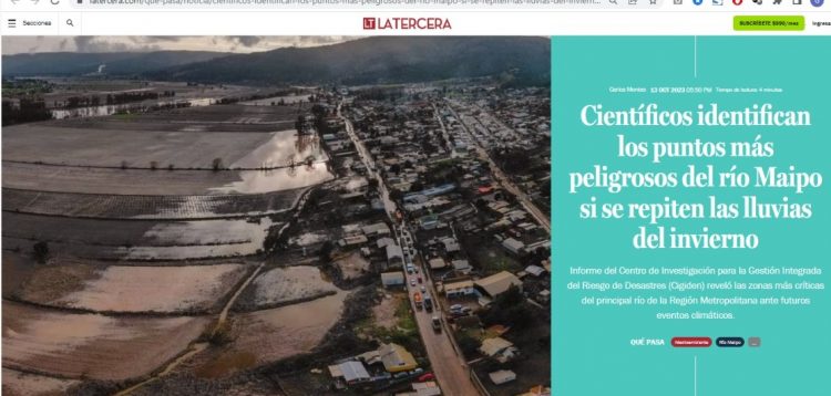 Qué Pasa LT | Científicos identifican los puntos más peligrosos del río Maipo si se repiten las lluvias del invierno