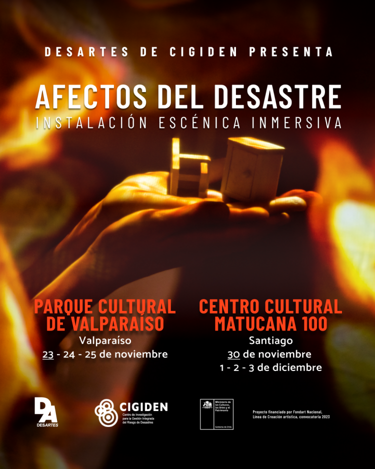 Instalación escénica inmersiva «Afectos del Desastre»