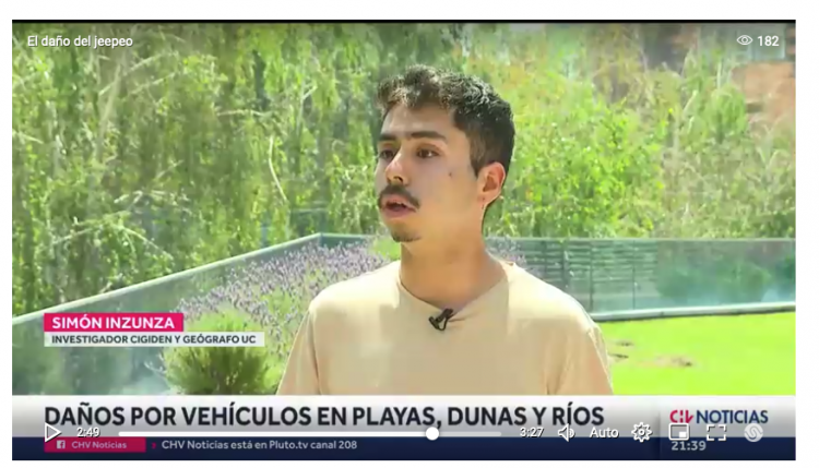 CHV | El daño del jeepeo al ecosistema: Vehículos estropean playas, dunas y ríos