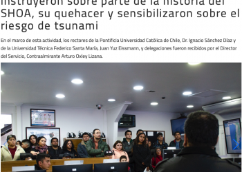 Directemar | Día de los Patrimonios: visitantes se instruyeron sobre parte de la historia del SHOA, su quehacer y sensibilizaron sobre el riesgo de tsunami