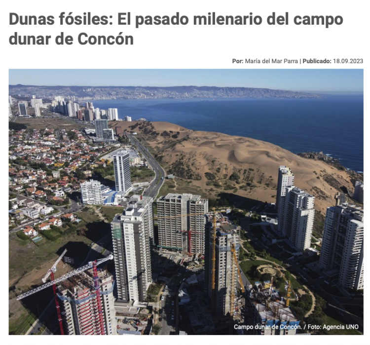 El Desconcierto | Dunas fósiles: El pasado milenario del campo dunar de Concón