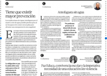 El Mercurio de Antofagasta | Antofagasta sin agua