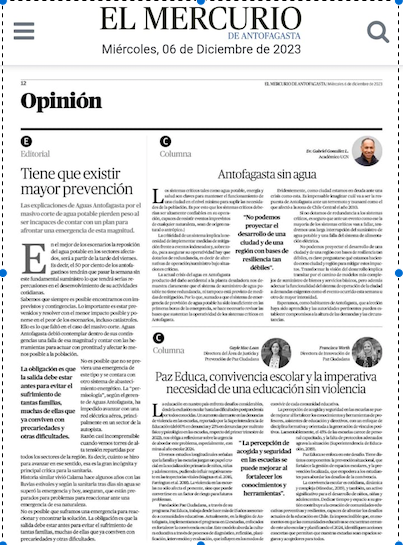 El Mercurio de Antofagasta | Antofagasta sin agua