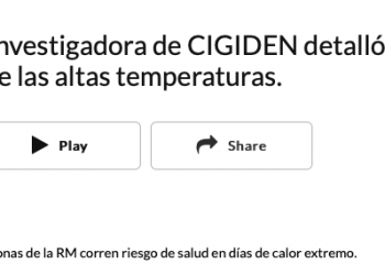 Player FM | Magdalena Gil, investigadora de CIGIDEN detalló estudio sobre consecuencias de las altas temperaturas.