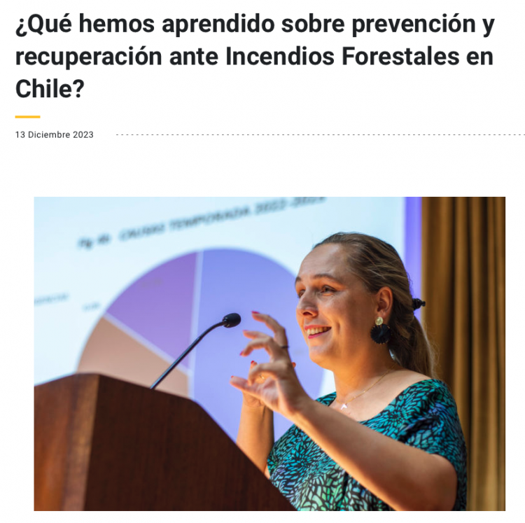 Políticas Públicas UC | ¿Qué hemos aprendido sobre prevención y recuperación ante Incendios Forestales en Chile?