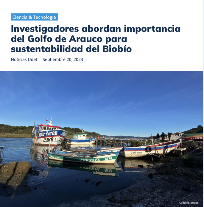 UdeC | Investigadores abordan importancia del Golfo de Arauco para sustentabilidad del Biobío