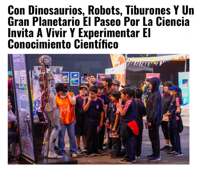 Antofacity | Con Dinosaurios, Robots, Tiburones Y Un Gran Planetario El Paseo Por La Ciencia Invita A Vivir Y Experimentar El Conocimiento Científico
