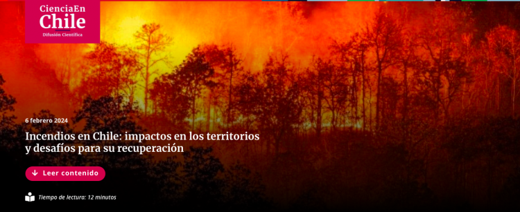 Ciencia en Chile | Incendios en Chile: impactos en los territorios y desafíos para su recuperación