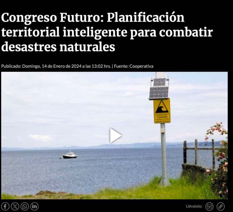 Radio Cooperativa | Congreso Futuro: Planificación territorial inteligente para combatir desastres naturales