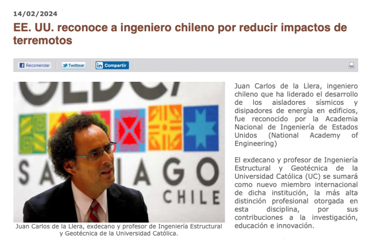 EMB Construcción | EE.UU. reconoce a ingeniero chileno por reducir impactos de terremotos