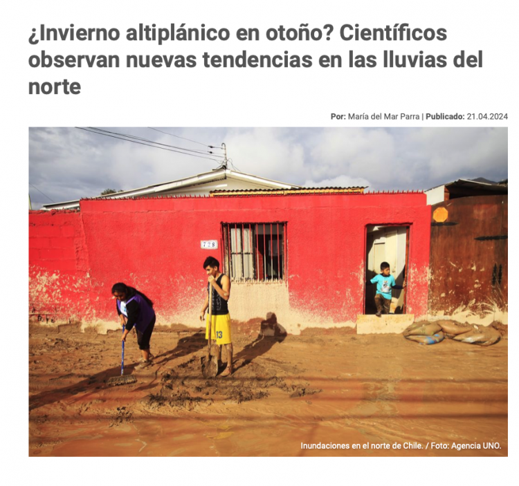El Desconcierto | ¿Invierno altiplánico en otoño? Científicos observan nuevas tendencias en las lluvias del norte