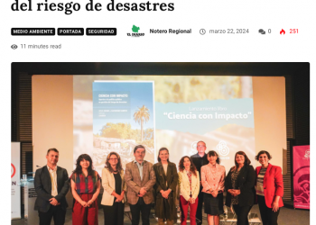 El Diario De Santiago | Lanzan libro que conecta a la ciencia con los tomadores de decisión en el ámbito del riesgo de desastres