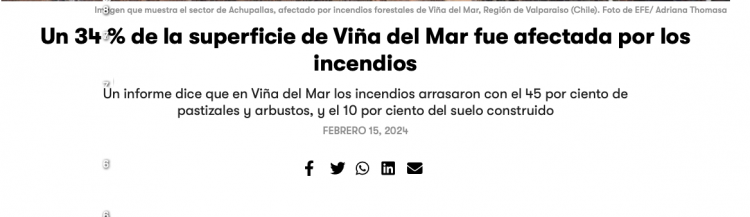 Lopez-Dóriga | Un 34 % de la superficie de Viña del Mar fue afectada por los incendios
