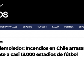 Mega Tubazos | Informe demoledor: Incendios en Chile arrasaron el equivalente a casi 13.000 estadios de fútbol