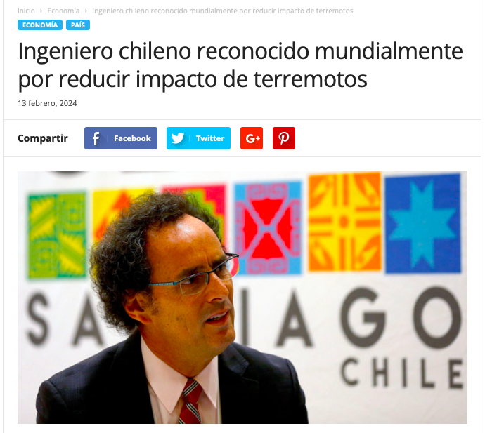 Nuevo Poder | Ingeniero chileno reconocido mundialmente por reducir impacto de terremotos