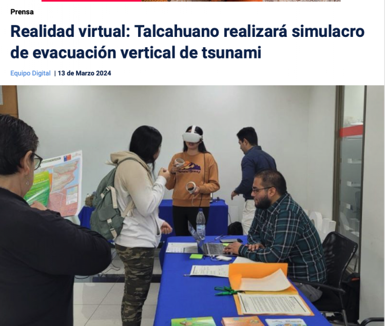 TVU | Realidad virtual: Talcahuano realizará simulacro de evacuación vertical de tsunami