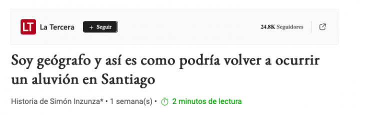El Diario De Santiago | Déficit habitacional y asentamientos irregulares incrementan el riesgo de aluvión en la Quebrada de Macul