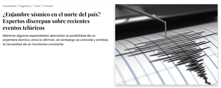 El Ciudadano | ¿Enjambre sísmico en el norte del país? Expertos discrepan sobre recientes eventos telúricos