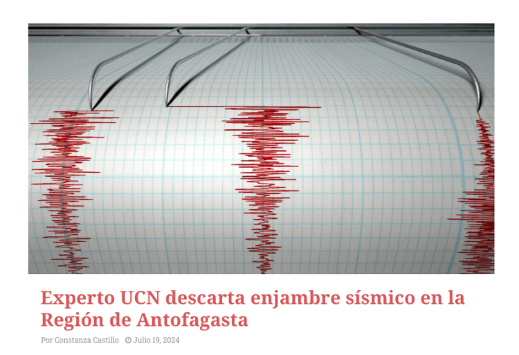 Termometro | Experto UCN descarta enjambre sísmico en la Región de Antofagasta