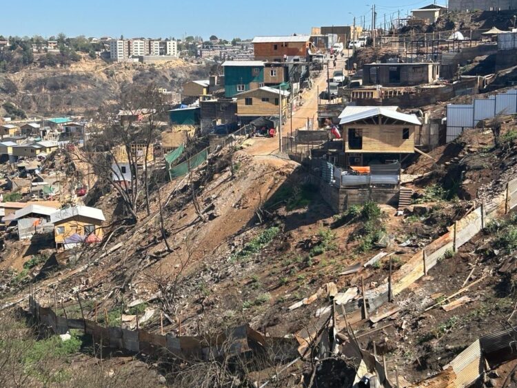Incendios de febrero aumentan peligro de derrumbes en cerros de Viña del Mar