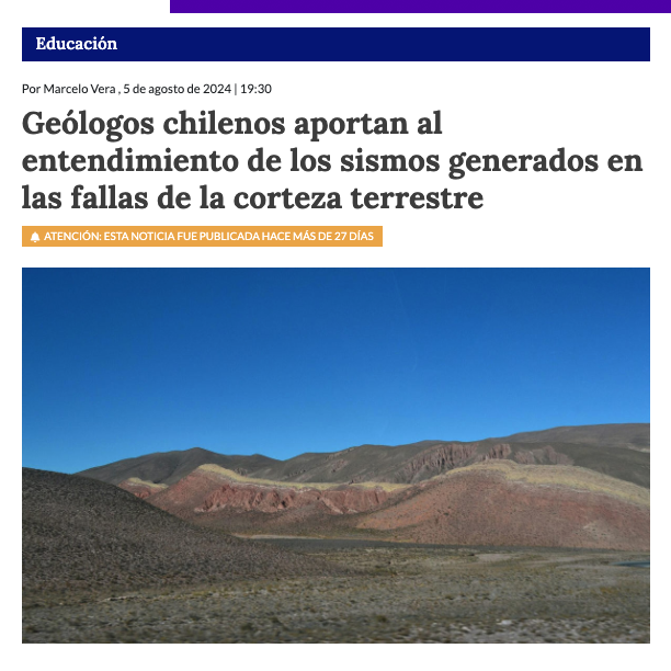Diario Chiloé | Geólogos chilenos aportan al entendimiento de los sismos generados en las fallas de la corteza terrestre