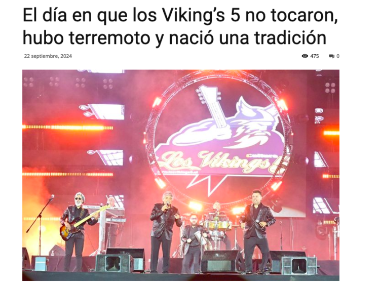Diario La Región de Coquimbo | El día en que los Viking’s 5 no tocaron, hubo terremoto y nació una tradición