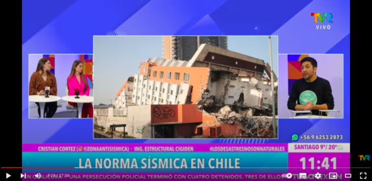 Canal TVR | Junto a Zona antisismica conocemos «La norma sismica en Chile»