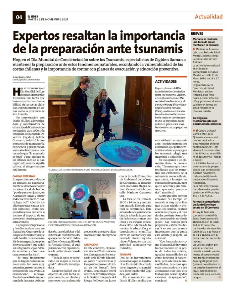 El Líder de San Antonio | Expertos resaltan la importancia de la preparación ante tsunamis