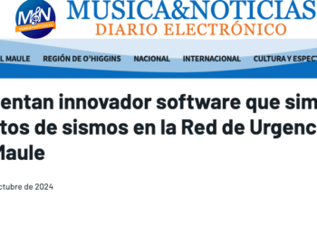 Musicaynoticias.cl | Presentan innovador software que simula efectos de sismos en la Red de Urgencias del Maule