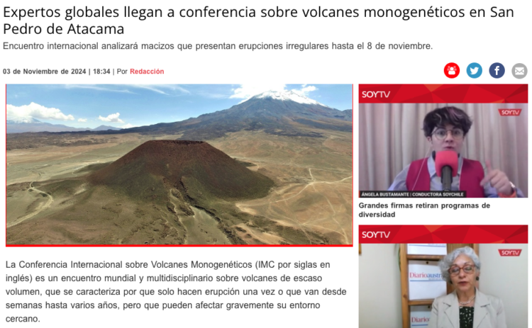 Soy Calama | Expertos globales llegan a conferencia sobre volcanes monogenéticos en San Pedro de Atacama