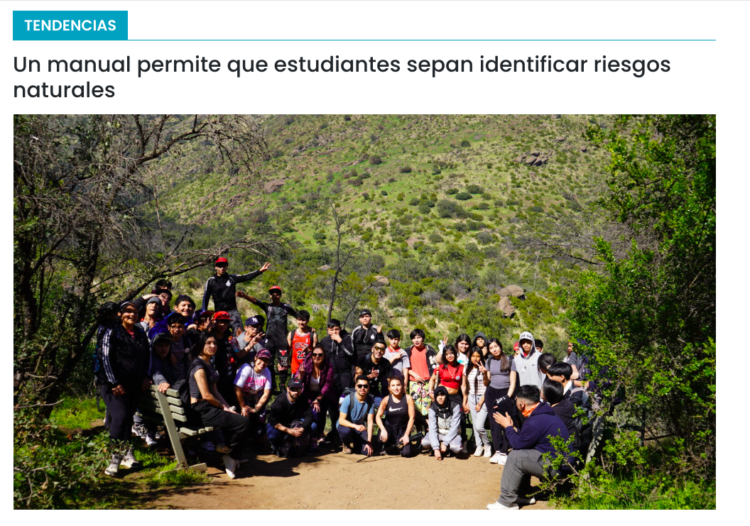 Cooperativa Ciencias | Un manual permite que estudiantes sepan identificar riesgos naturales
