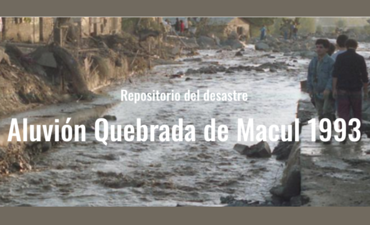 El Repositorio del Desastre incluye la historia del aluvión en la Quebrada de Macul a 32 años de esta catástrofe