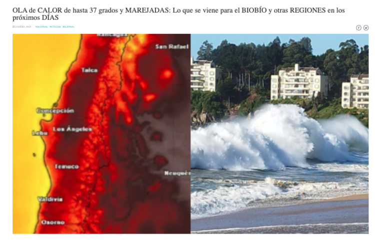 Amigos Penquistas | OLA de CALOR de hasta 37 grados y MAREJADAS: Lo que se viene para el BIOBÍO y otras REGIONES en los próximos DÍAS