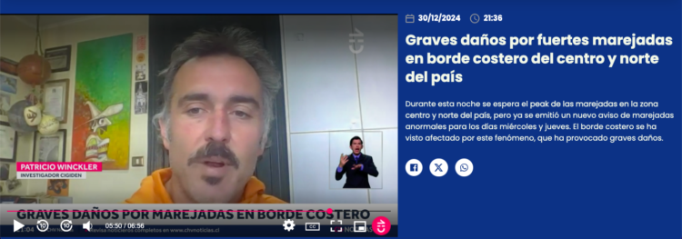 CHV | Graves daños por fuertes marejadas en borde costero del centro y norte del país