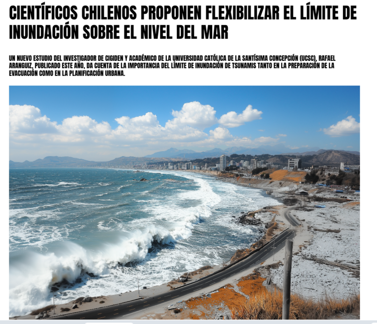 Canal 1 | Científicos chilenos proponen flexibilizar el límite de inundación sobre el nivel del mar