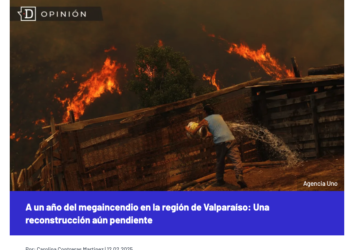 El Desconcierto | A un año del megaincendio en la región de Valparaíso: Una reconstrucción aún pendiente