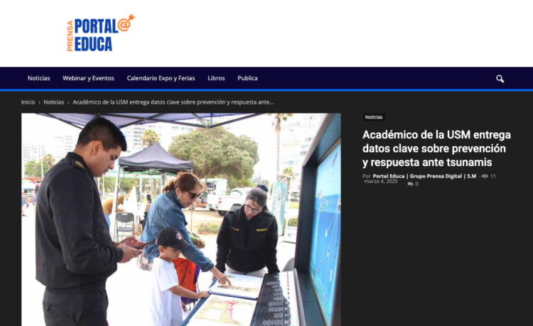 Portal Educa | Académico de la USM entrega datos clave sobre prevención y respuesta ante tsunamis