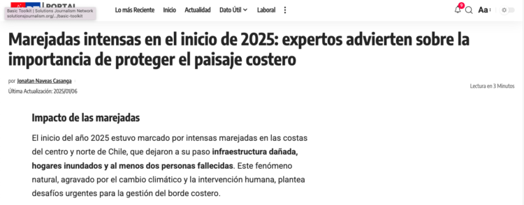 Portal Trabajo | Marejadas intensas en el inicio de 2025: expertos advierten sobre la importancia de proteger el paisaje costero