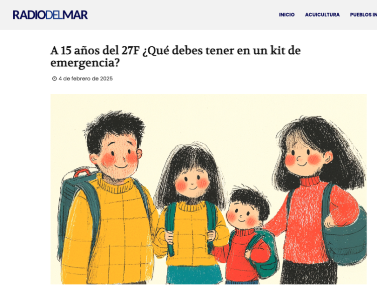 Radio del Mar | A 15 años del 27F ¿Qué debes tener en un kit de emergencia?