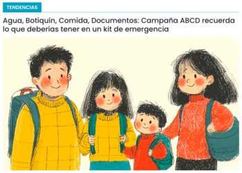 Cooperativa Ciencias | Agua, Botiquín, Comida, Documentos: Campaña ABCD recuerda lo que deberías tener en un kit de emergencia