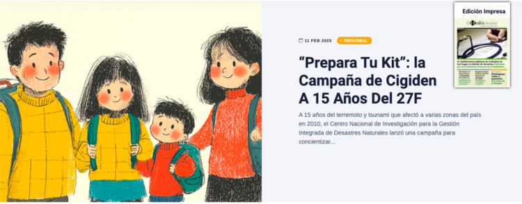 El Heraldo Austral | “Prepara Tu Kit”: la Campaña de Cigiden A 15 Años Del 27F