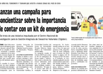 La Prensa de Curicó | Lanzan una campaña para concientizar sobre la importancia de contar con un kit de emergencia