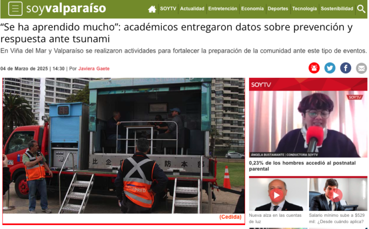 Soy Valparaíso | “Se ha aprendido mucho”: académicos entregaron datos sobre prevención y respuesta ante tsunami